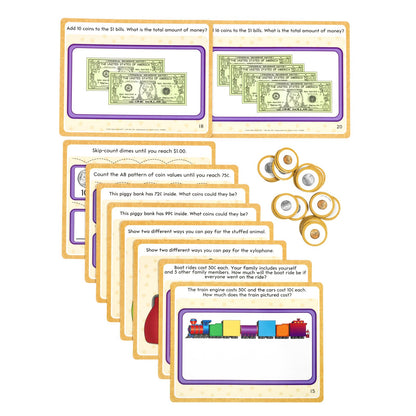 Really Good Stuff Family Engagement Math Kit - Second Grade Students (Ages 7-8) - Math Skills - Educational Kit