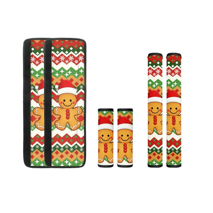 Biyejit Christmas Gingerbread Men Refrigerator Door Handle Cover Set of 6 - Replacement Kitchen Appliance Gloves Keep Off Fingerprints Food Stains,for Ovens, Dishwashers
