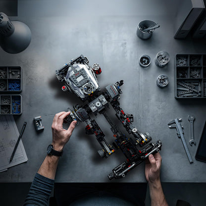 UNCLE BRICK Mechanical War Robots Building Blocks Sets,Interstellar War Walking Robot,Manual Rotation and Electric Drive,STEM Toys for Aged 8-13,A Perfect Birthday for Model Collectors