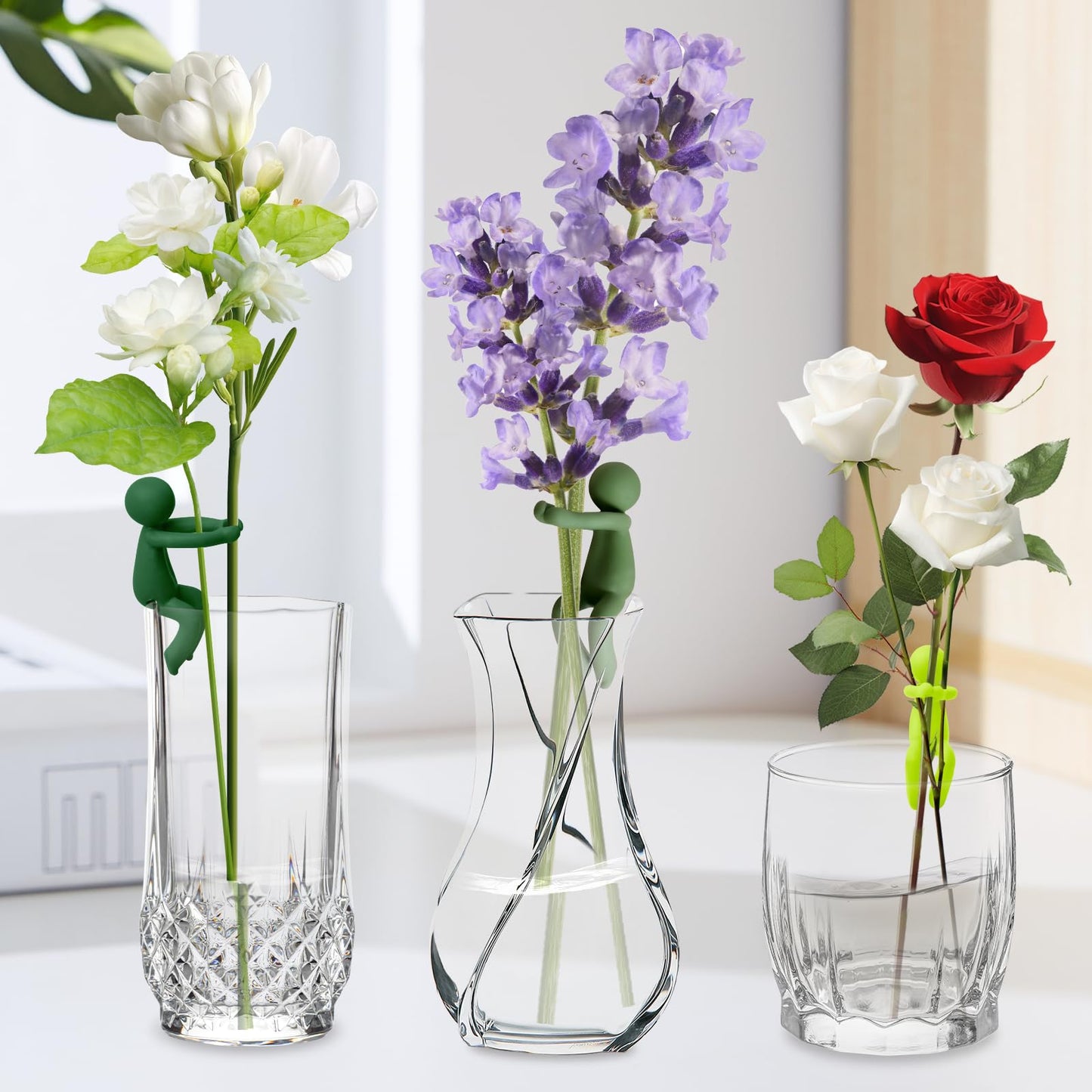 BlissfulSGDM Plant Propagation Buddy, 3pcs Plant Propagation Holder, Plant Cutting Holder Plant Support for Sprouts, Plant Propagation Friends for Indoor Gardens Or for Stems, Shoots and Cuttings