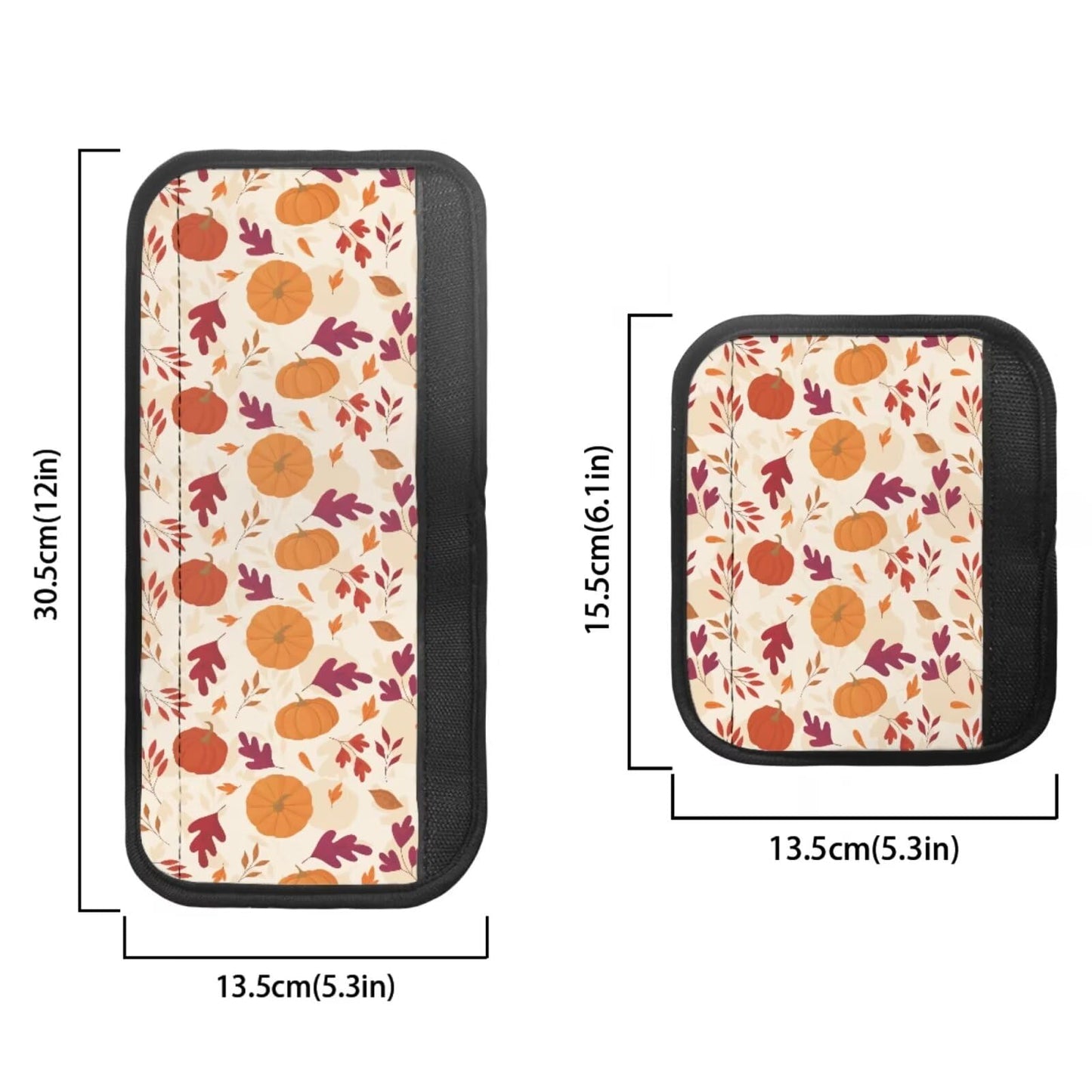 HUISEFOR Fridge Handle Cover Microwave Handle Cover 4Pcs, Pumpkin Print Thanksgiving Indoor Kitchen Decorations Non-Slip Anti-Scratch Handle Protector for Oven Dishwasher Cabinet