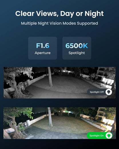 REOLINK 16MP WiFi Security Camera Outdoor, 180° Ultra-Wide Angle, Duo 3 WiFi, 2.4/5GHz Wi-Fi 6, Smart Detection, Color Night Vision, Two-Way Talk, IP67, Up to 512GB Storage, Plug-in Power (12V/2A)