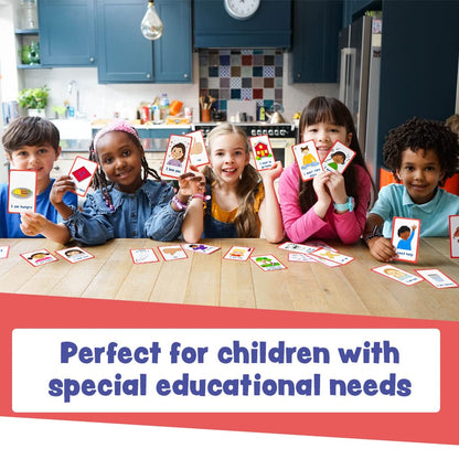 Amonev Special Needs My Communication Cards for Special Ed, Speech Delay Non Verbal Children and Adults with Autism 27 Flashcards for Visual aid or cue Cards