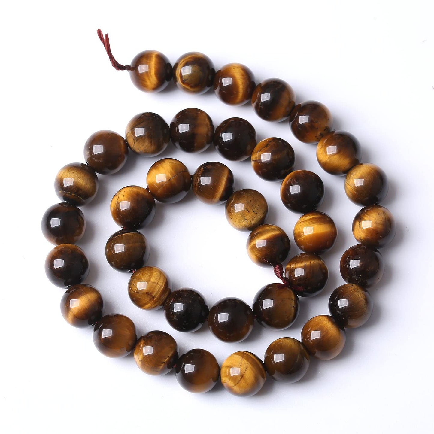 90PCS 4MM AAA Yellow Tiger Eye Stone Beads Natural Gemstone Bead Crystal Healing Energy Jewelry Making DIY 17 inches