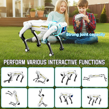 EVADA Robot Dog Smart - Interactive STEM Pet with Voice Control, 30+ Actions & APP Programming, Durable Design for Kids Age 6+ (Compatible with iOS/Android)