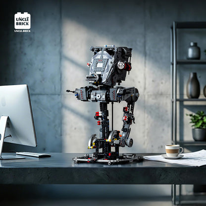 UNCLE BRICK Mechanical War Robots Building Blocks Sets,Interstellar War Walking Robot,Manual Rotation and Electric Drive,STEM Toys for Aged 8-13,A Perfect Birthday for Model Collectors