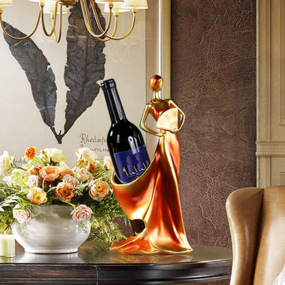 iStarcas Lady Wine Bottle Holder, Single Wine Rack, Woman Wines Holder