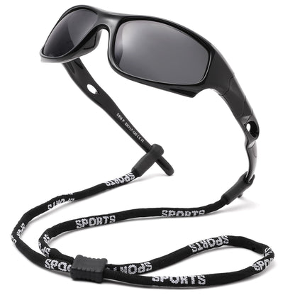 Pro Acme 3 Pack Kids Polarized Sunglasses for Boys Girls，Flexible TR90 Unbreakable Sports Baseball Sunglasses for Children Age 3-12, Medium