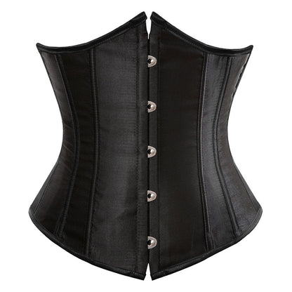 Kranchungel Corset Tops for Women: Lace Up Bustier – Pirate & Renaissance Costume, Halloween Outfit, Party & Photoshoots Small Black