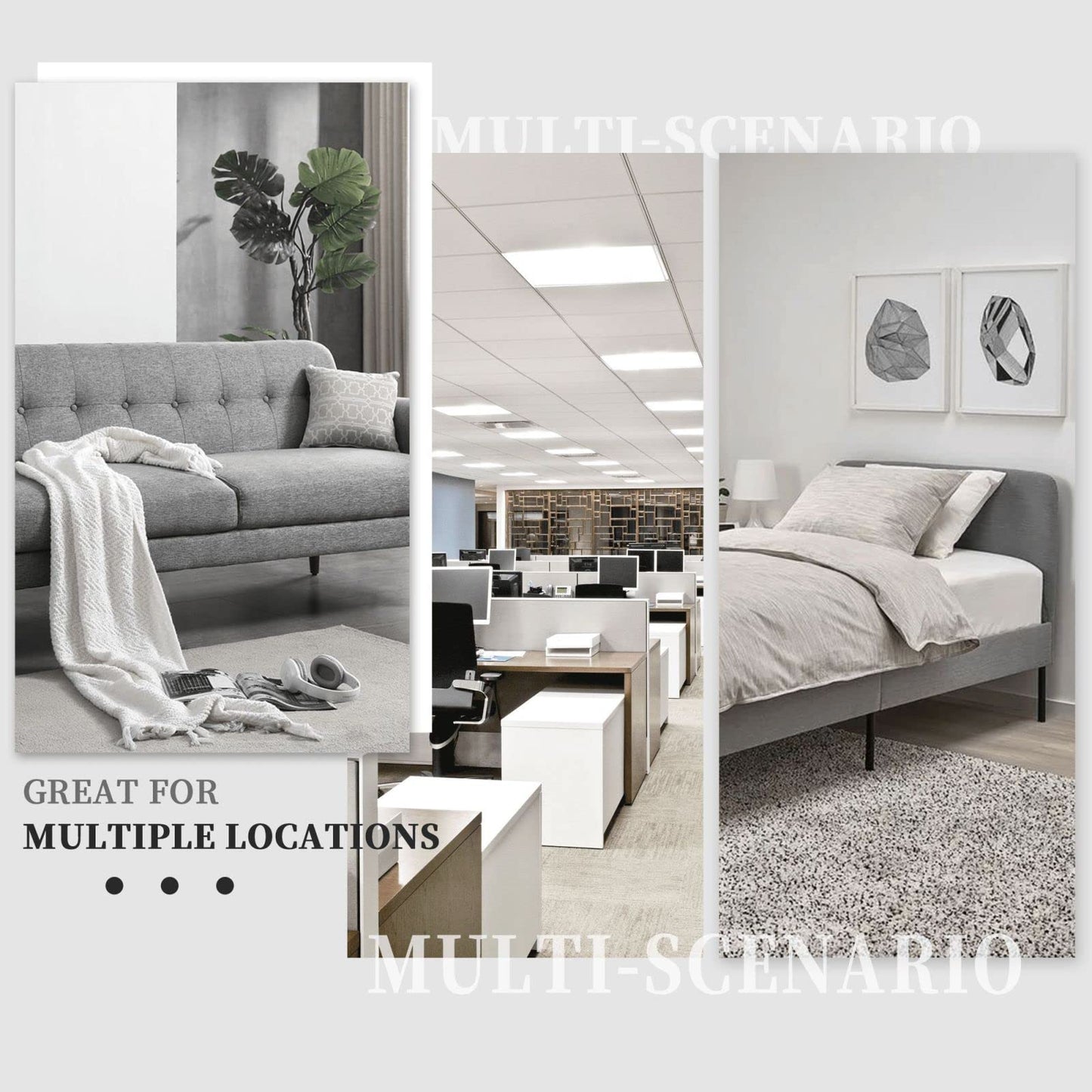 Wildflower Moon Phase Black Gold Dark Floral Rustic Light Switch Covers Quad Toggle Electrical Faceplate 4 Gang Wall Plate Decorative Switch Plates Cover for Bedroom Living Room Decor