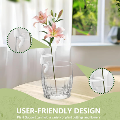 Plant Propagation Buddy, Plant Cutting Holders People, Plant Nurturing Decorative Plant Supports, Propagation Friends for Indoor Gardens or for Sprouts, Stems, Shoots and Cuttings(3PCS-White)