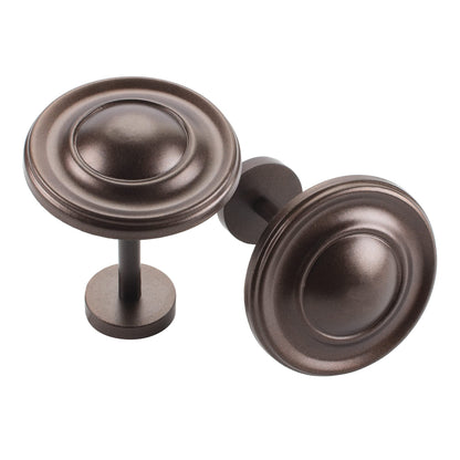 Deco Window Holdback/Curtain Tieback (Set of 2) Spin Medallion Brown Oil Rubbed