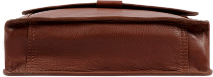 Hidesign Aiden Genuine Leather Medium Crossbody Men/Women Shoulder Messenger Bag / Travel Bag / 10.5" iPad Bag, Tan