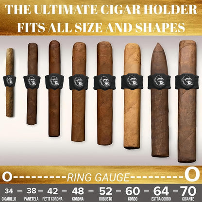 MOYEE Herculean Gorilla Strong Magnetic Cigar Holder - Portable Stogie Clip for Golf Carts & Accessories for Men - Premium Golf Gifts - Perfect for Fishing, Grilling, Camping & Sporting Events