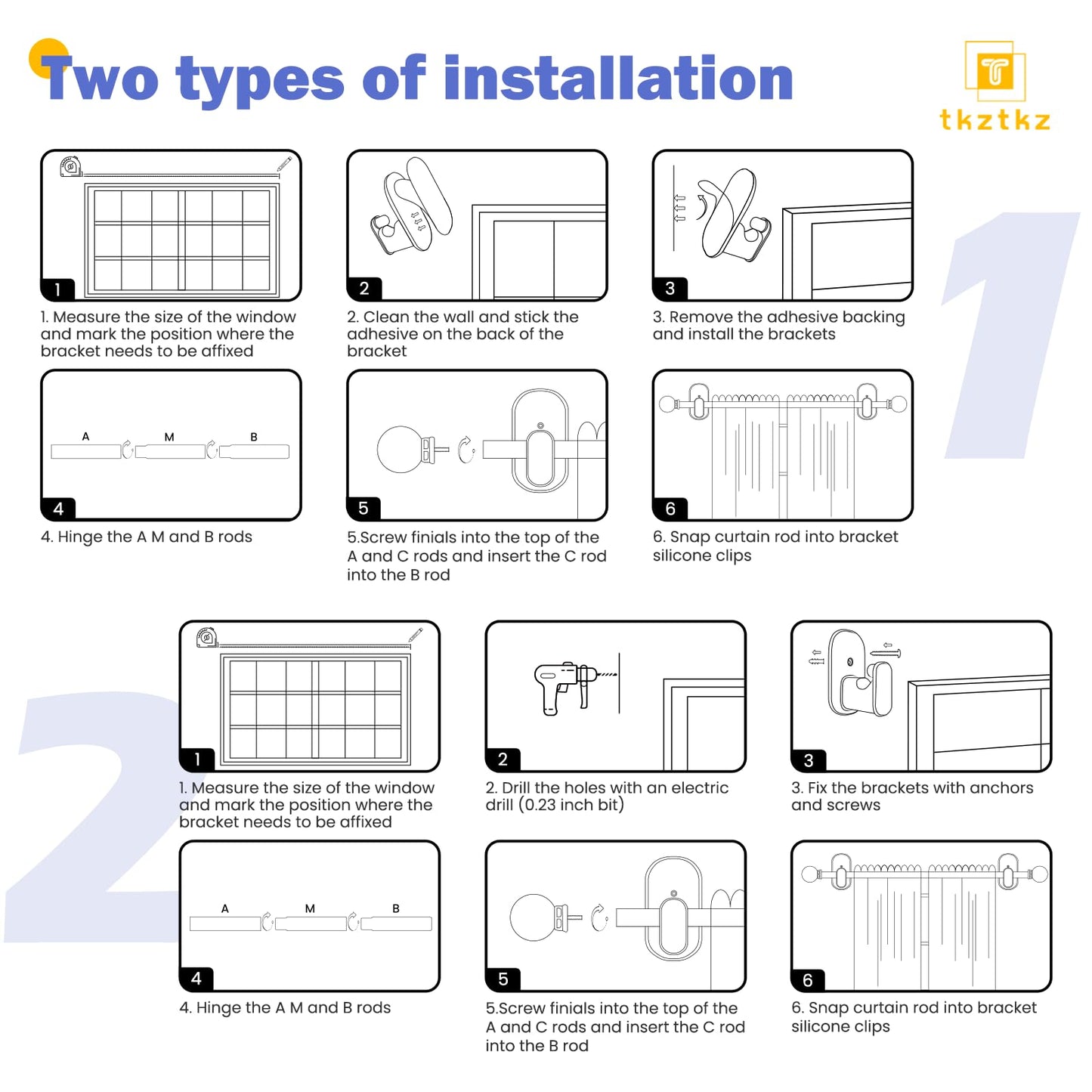 Curtain Rods No Drilling for Windows 32 to 45 Inch:No Drill Small Silver Curtain Rod with Adhesive Brackets for Bedroom,5/8" Apartment Renter Friendly Adjustable Drapery Rods Easy Install