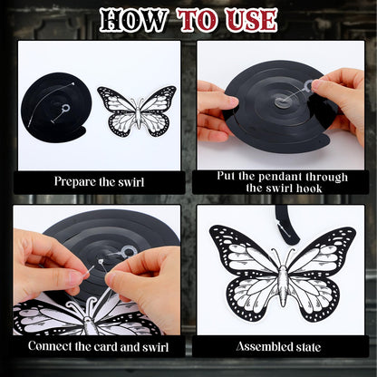11pcs Gothic Birthday Party Decorations Banner Skull Black Bow Birthday Banner Decorations Hanging Swirls for Death wo My Twenties Rip to My 20s Emo Spooky Halloween Goth Birth day Party Supplies