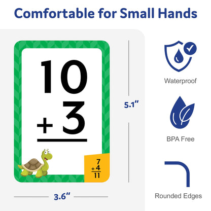 Head Start Flash Cards Set for Early Learning Activities, 140 Flashcards, Math Practice – Numbers, Addition, Multiplication, and Alphabet Cards, Ages 3+