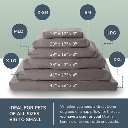 Naturepedic Organic Pet Bed Cover - Washable Waterproof Mattress Protector - Removable Cover for Dog and Cat Bed - XX-Large