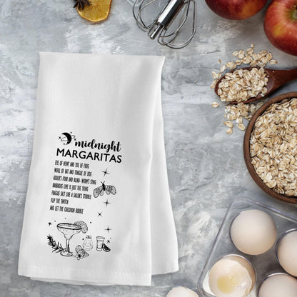XYANFA Movie Midnight Margaritas Owens Sisters Halloween Kitchen Tea Towel Witch Gift Movie Kitchen Witchy Gift (Midnight)