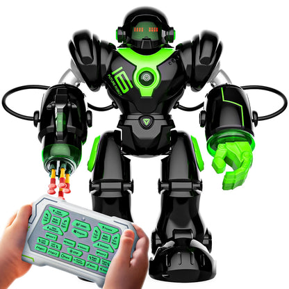 BEZGAR TR300 Robot Toys for Kids - Smart Programmable, Dancing Remote Control Emo Robot with 22 Actions, Supporting 78 Changing Expression, for Kids, 3 4 5 6 7 8 Year Old Boy Birthday