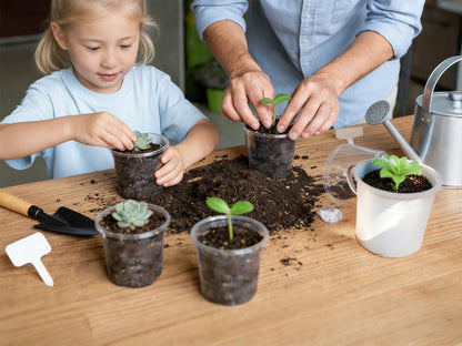 RZOIKZOI 30-Pack Clear Nursery Pots with Saucers (3.5/4/5 Inch) – Transparent Plastic Plant Pots with Drainage Holes and 30 Labels, Assorted Sizes for Seed Starting, Succulents, Indoor and Outdoor Use