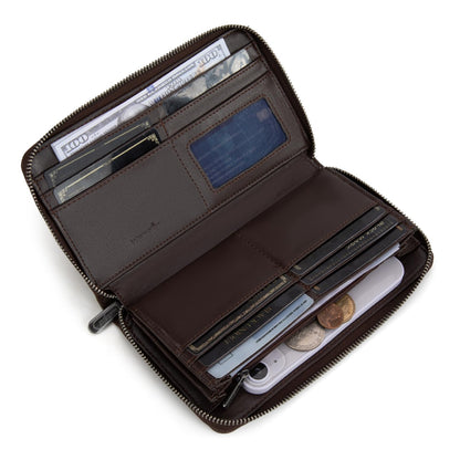 Wrangler Womens Wallet Wristlet Long Purse Designer Clutch Large Capacity Credit Card Holder for Women Men