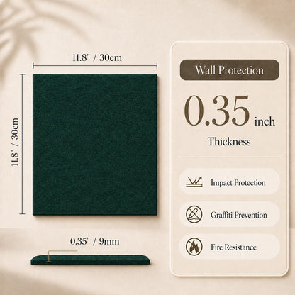 Baysola Felt Bulletin Board Panels 48 x 36 Inch Self Adhesive Wall Tiles Cork Board Alternative for Office Classroom Photos Notes 12 Pack