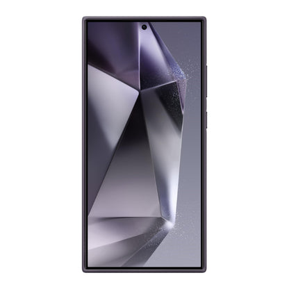 SAMSUNG Galaxy S24 Ultra Vegan Leather Phone Case, Protective Cover with Soft Touch, Elegant Design, Scratch Protection, US Version, GP-FPS928HCAVW, Dark Violet