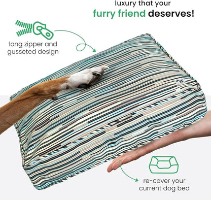 Molly Mutt Small Dog Bed Cover - I Don't Like Mondays Print - Measures 22”x27”x5”- 100% Cotton - Durable - Breathable - Sustainable - Machine Washable Dog Bed Cover