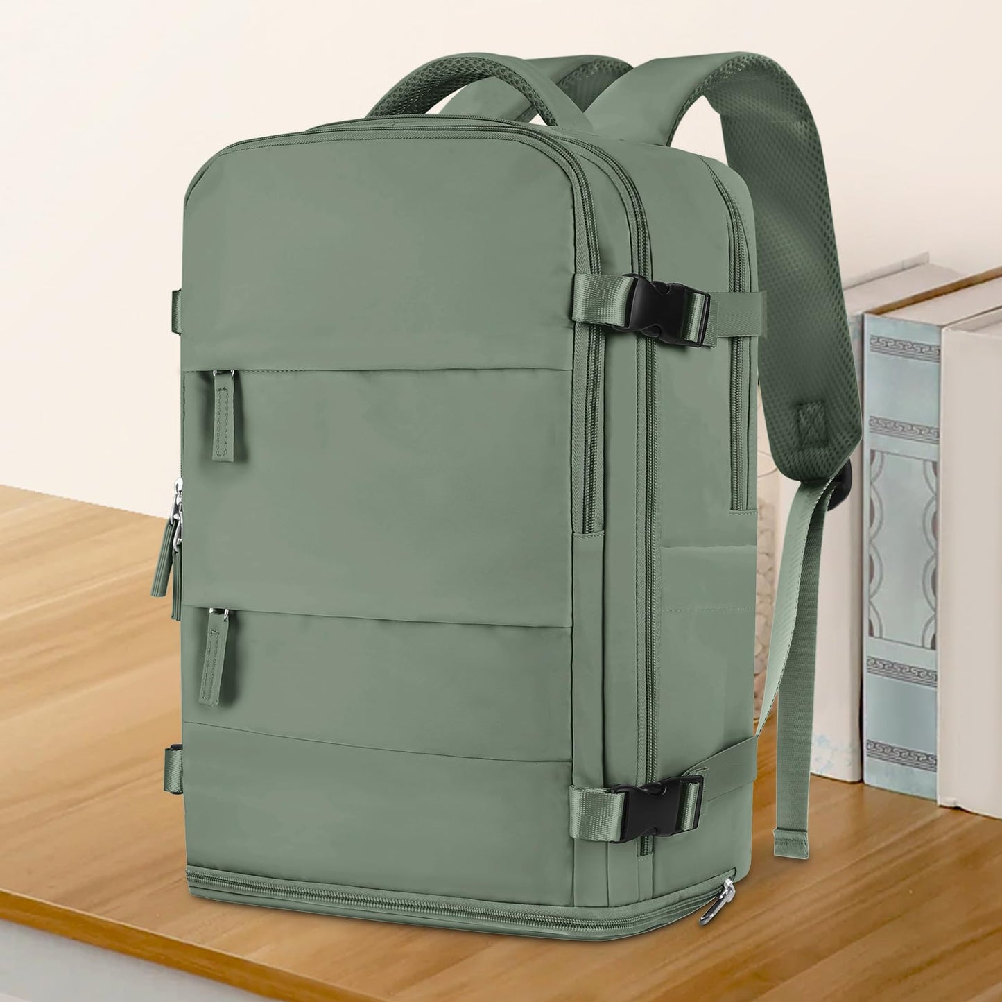 coowoz Travel Backpack Carry On for Women Man Gym Backpacks with Laptop Compartment Mochila de Viaje Teacher Personal Item Backpack Airplane Accessories Must Haves Grey Small