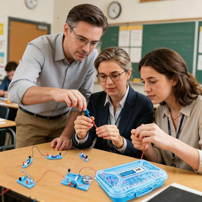 MATIFANER Physics Labs Basic Electricity Discovery Circuit and Magnetism Experiment kit for High School Students, STEM Kits for Learning Starter Electromagnetism Elementary Electronics