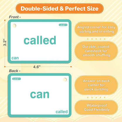 1012 Sight Words/Phonics Flash Cards, Dolch & Fry High Frequency Site Words, Learn to Read CVC Blends,Short/Long Vowel Sounds, Flash Cards Games for PreK Kindergarten 1 2 3 4 5 6 Grade,Kids 4-13 Years
