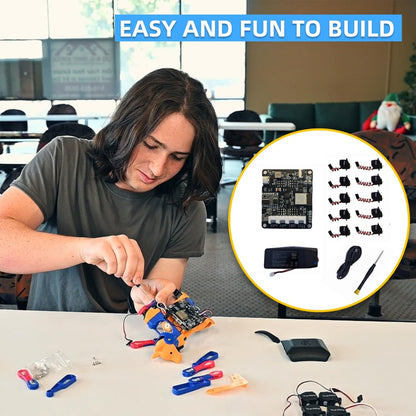 Petoi Programmable Robot Dog Bittle X V2 Lite Servo (Construction) | Coding Smart Robot Dog Kit, Voice Controlled, Quadruped Interactive Robot for Kids, Open Source, STEM & Robotics Education