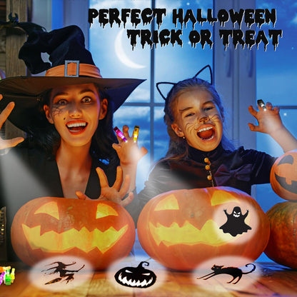 Halloween Party Favors for Kids 36 PCS LED Finger Lights, Halloween Glow in the Dark Light Up Toys Bulk Halloween Goodie Bags Fillers Treats for Classroom Prizes Party Supplies Trick or Treat Gifts