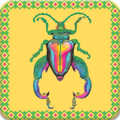 eeBoo: Memory & Matching Game- Little Beetles- 18 Illustrated Matching Pairs, Concentration Tile Game, Informative Insert, Kids Ages 3+, 1-4 Players