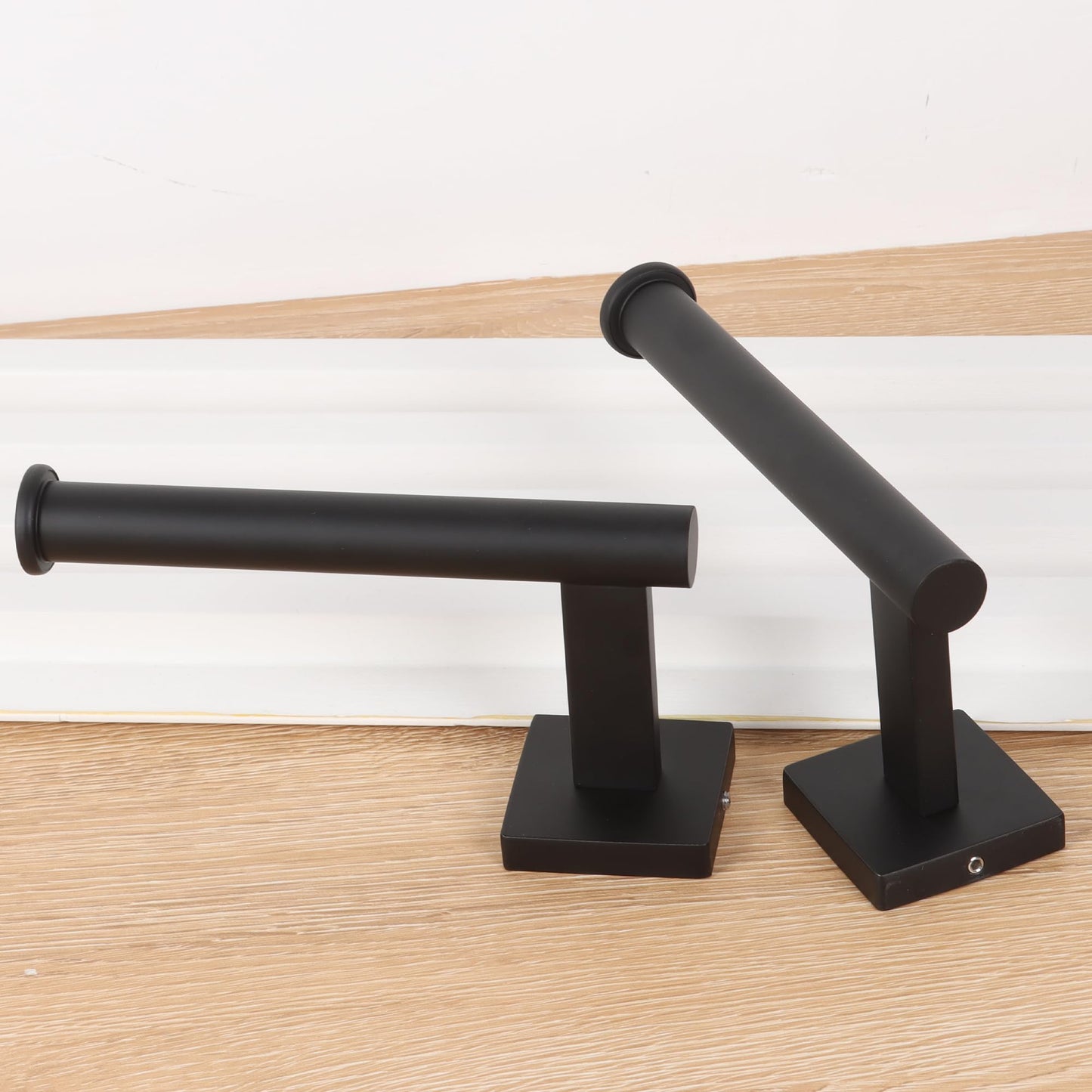Groleca Curtain Holdbacks 2 Pack Metal Curtain Tiebacks Modern Curtain Hooks for Wall Curtain Ties Curtain Pull Backs for Thin or Thick Curtain (2, Black)