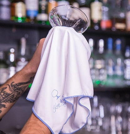 Trendy Bartender Toast to Perfection Microfiber Glass Polishing Lint-Free Cloth