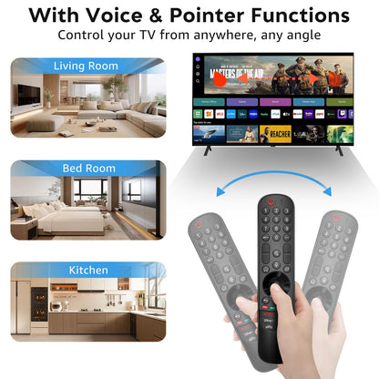 Voice Replacement for Google-Chromecast-Remote, G9N9N for Chromecast with Google TV Remote, for Google TV Streamer (Only for Snow Chromecast Google)