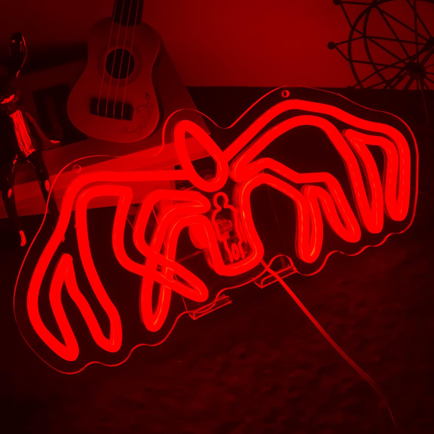 OIZEGO Spider Monster Neon Signs for Wall Decor Neon Lights for Bedroom Led Signs Suitable for Dormitory Man Cave Christmas Gift