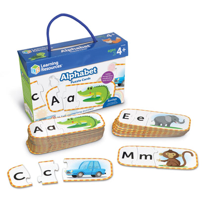 Learning Resources Alphabet Puzzle Cards, Kindergarten Readniness, Self Correcting Puzzles, Ages 4+