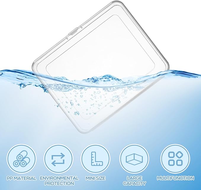Jetec 30 Pieces Mini Plastic Clear Beads Storage Containers Box for Collecting Small Items, Beads, Jewelry, Business Cards, Game Pieces, Crafts (5 x 4 x 1.3 Inch)