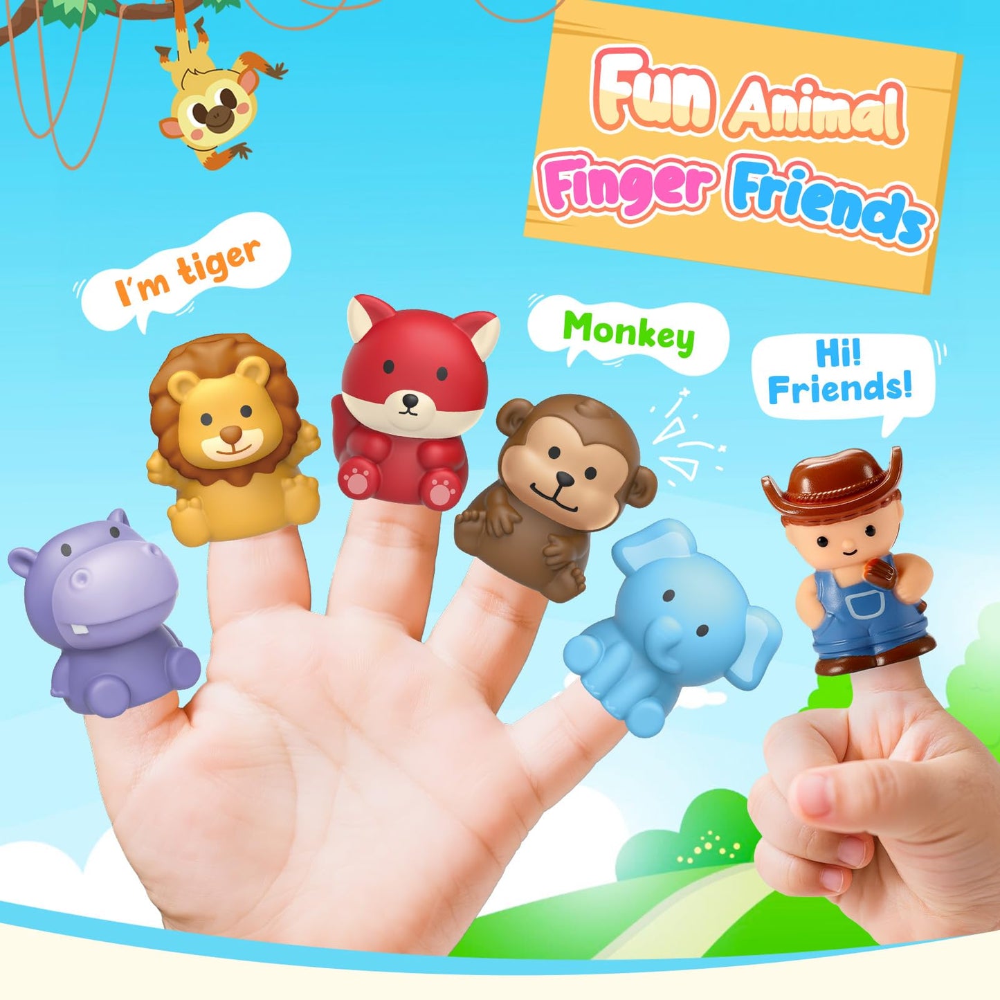 Animal Montessori Learning Toys for 2 3 4 5 Year Old Kids, Toddler Animals Train Locks & Keys Matching Toys Counting & Sorting Trains Set, Preschool Toy Boys Girls Christmas Birthday Gifts Age 2-4 3-5