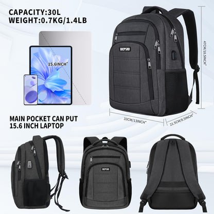 Backpack for School, School Backpack for Boys Girls Teens , Backpacks for Men, Back Pack, Water Resistant College High Middle School Bookbag,Book Bag, Black mochilas escolares para adolescentes