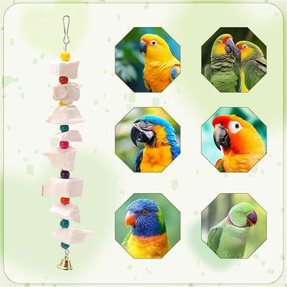 4PCS Cuttlebone for Birds,Cuddle Bones for Birds, Bird Beak Grinding Stone for Parakeets, Beak Grinder for Birdss, Parakeet Cuttlebone and Bird Cuttlebone