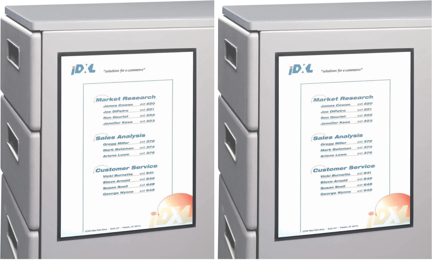 C-Line Magnetic Cubicle Keepers for Metal and Whiteboard Surfaces, Clear, 8.5 x 11 Inches, 2 per Pack (37911) (Pack of 2)