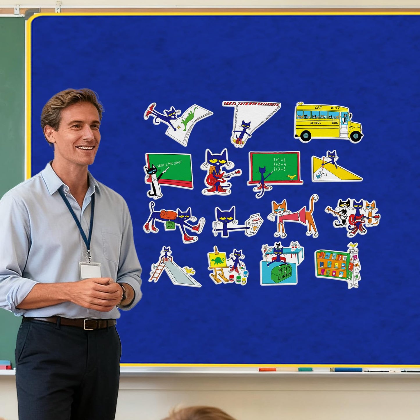 Ai fsem Pete the Cat Where Am I Felt Board Story Sets Classroom Must Haves Speech Therapy Materials Flannel Board for the Classroom Teacher Play Set