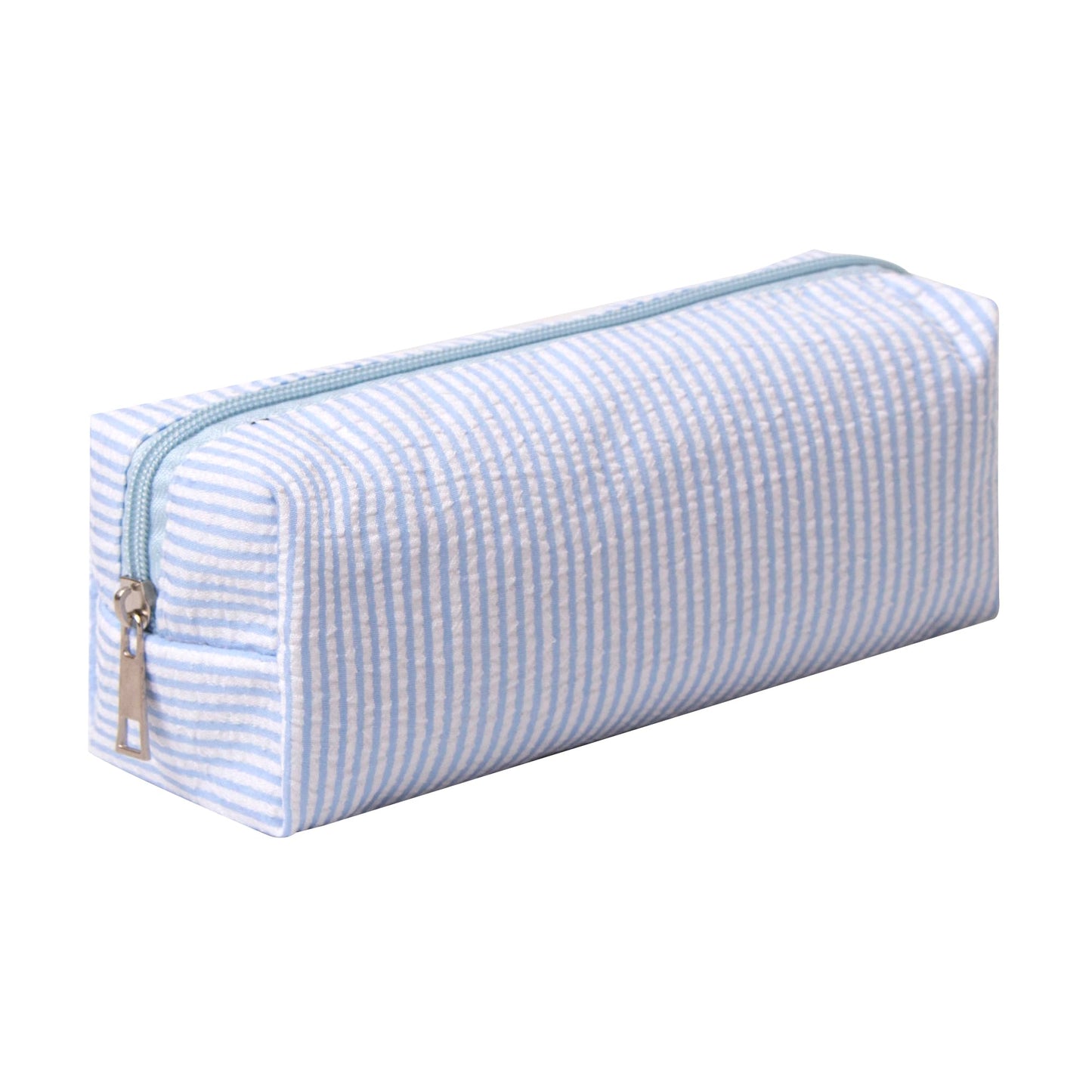 OZAOZ Cute Pencil Case Capacity Pencil Pouch Aesthetic Pen Bag Office Stationery Organizer Simple Sturdy Multifunctional Cosmetic Pouch (Light blue)