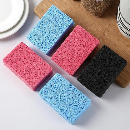 36 - Pack Non-Scratch Scrub Sponges - Sponges for Dishes and Washing Dishes, Cleaning Sponges for Kitchen Home and More（Blue）
