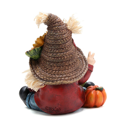 Hodao Fall Thanksgiving Pumpkin Gnomes Decorations Handmade Swedish Tomte Elf for Fall Decor Gift - Thanksgiving Party Home Gnomes Decor - Autumn Gifts