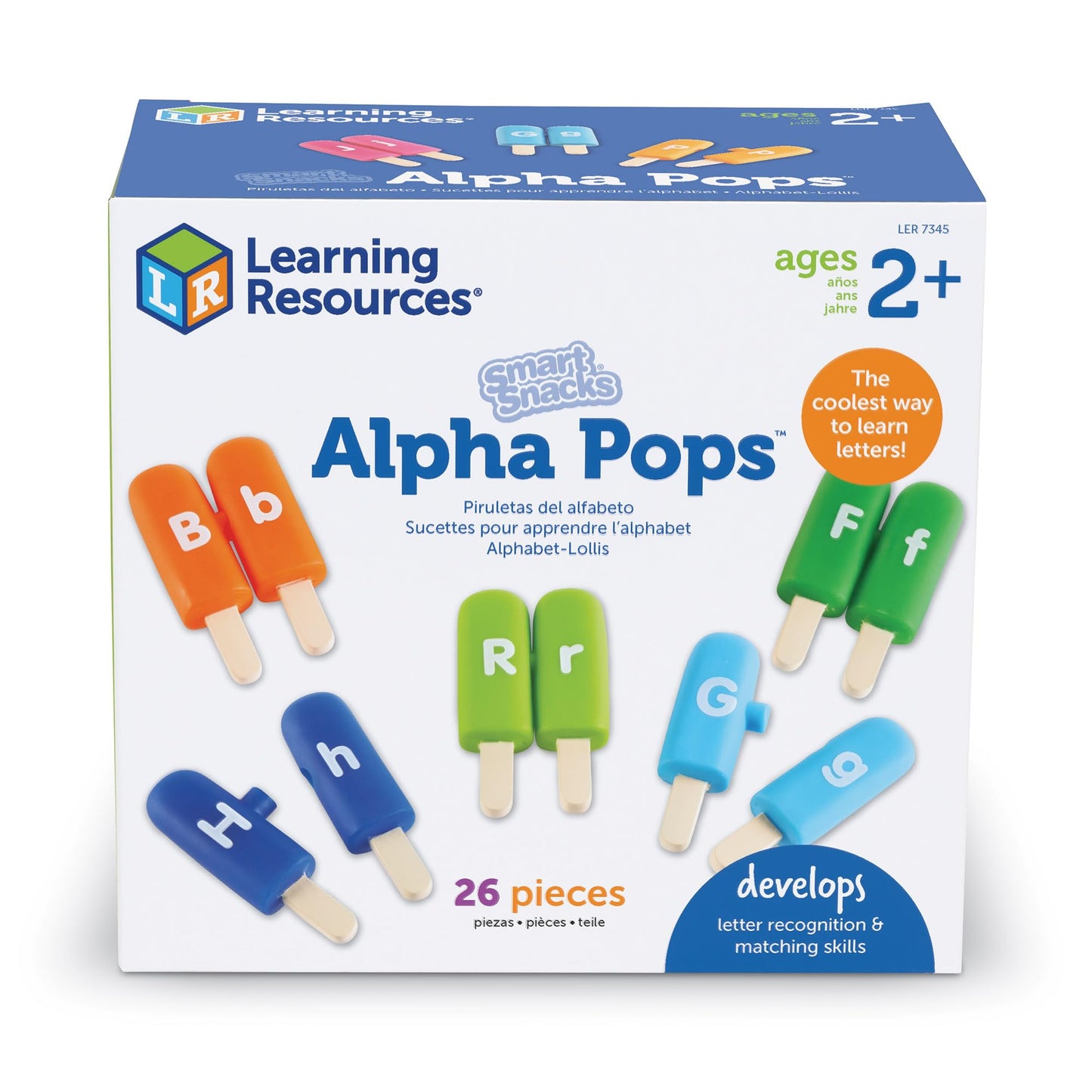 Learning Resources Smart Snacks Alpha Pops - Toddler Educational Alphabet Toys, ABC Puzzles, Ice Cream Toy, Preschool Classroom Must Haves, Homeschool, Toddler Letter Learning , Gifts for Kids